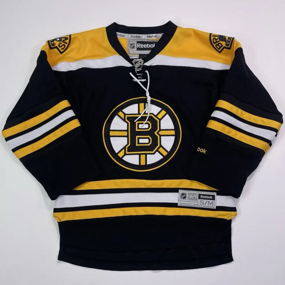 Boston Bruins Youth Reebok Hockey Jersey Size S/M Long Sleeve